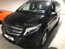 Black Mercedes VITO for rent in Dubai