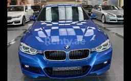 Blue BMW 3 SERIES for rent in Dubai