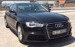 Black Audi A6 for rent in Sharjah