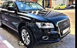 Black Audi Q5 for rent in Dubai