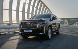 Black Cadillac Escalade for rent in Dubai