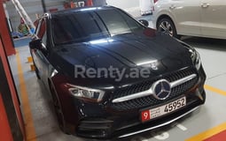 Black Mercedes A250 Class for rent in Abu-Dhabi