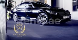 Schwarz Mercedes C Class zur Miete in Sharjah