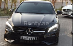Black Mercedes CLA 250 for rent in Dubai