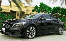 Black Mercedes CLA for rent in Abu-Dhabi