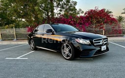 Black Mercedes E400 for rent in Abu-Dhabi