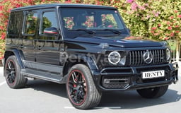 Negro Mercedes G 63 AMG Edition One en alquiler en Abu-Dhabi