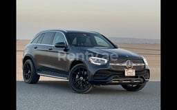 Grey Mercedes GLC for rent in Dubai