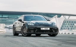 Black Porsche Panamera for rent in Dubai