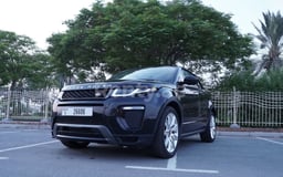 Schwarz Range Rover Evoque zur Miete in Dubai