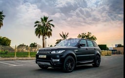 Black Range Rover Sport Black Edition for rent in Abu-Dhabi