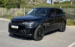 Nero Range Rover Sport in affitto a Abu-Dhabi