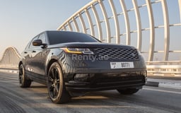Black Range Rover Velar for rent in Dubai