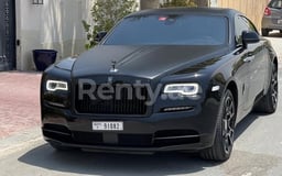 Noir Rolls Royce Wraith Adamas en location à Abu-Dhabi