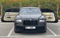 Black Rolls Royce Wraith for rent in Sharjah