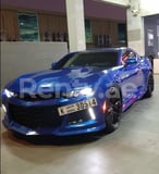 أزرق Chevrolet Camaro Coupe للإيجار في Abu-Dhabi