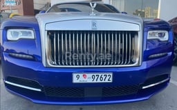 Blue Rolls Royce Wraith for rent in Dubai