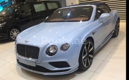 Dark Blue Bentley GTC for rent in Dubai