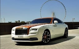 Gold Rolls Royce Wraith for rent in Abu-Dhabi