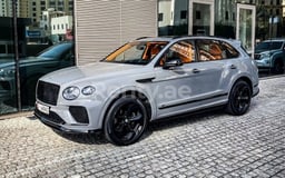 Grey Bentley Bentayga for rent in Sharjah