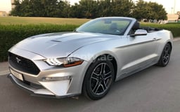 Grey Ford Mustang for rent in Dubai