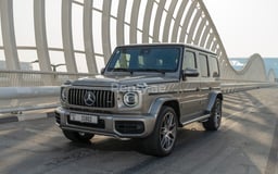 Grey Mercedes G63 AMG for rent in Dubai