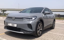 Grey Volkswagen ID.4 for rent in Dubai