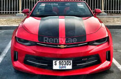 Red Chevrolet Camaro for rent in Dubai