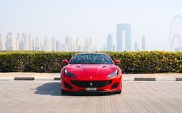 Red Ferrari Portofino Rosso for rent in Dubai