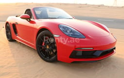 Red Porsche Boxster for rent in Sharjah