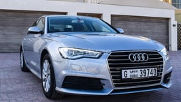 Silver Audi A6 for rent in Sharjah