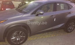Silver LEXUS  NX 200 for rent in Dubai
