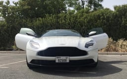 White Aston Martin DB11 for rent in Dubai