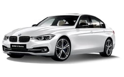 أبيض BMW 318 للإيجار في Abu-Dhabi