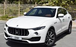 White Maserati Levante for rent in Dubai