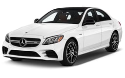 أبيض Mercedes C300 Class للإيجار في Dubai