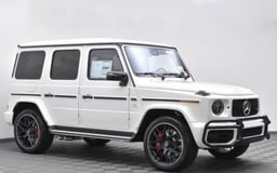 White Mercedes G63  class for rent in Abu-Dhabi