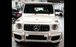 White mercedes G63 for rent in Sharjah