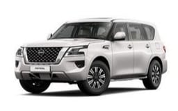 أبيض Nissan Patrol للإيجار في Dubai