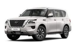 أبيض Nissan Patrol للإيجار في Abu-Dhabi