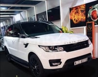 White Range Rover Sport for rent in Sharjah