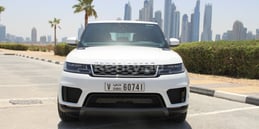 أبيض Range Rover Sport للإيجار في Dubai