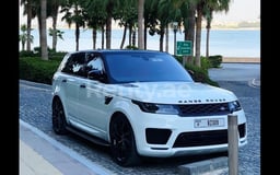 White Range Rover Sport for rent in Abu-Dhabi