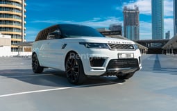 White Range Rover Sport V8 for rent in Abu-Dhabi