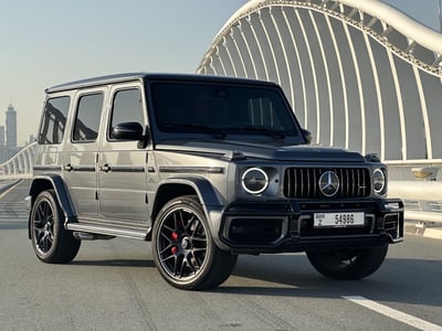 Dark Grey Mercedes G class for rent in Dubai 0