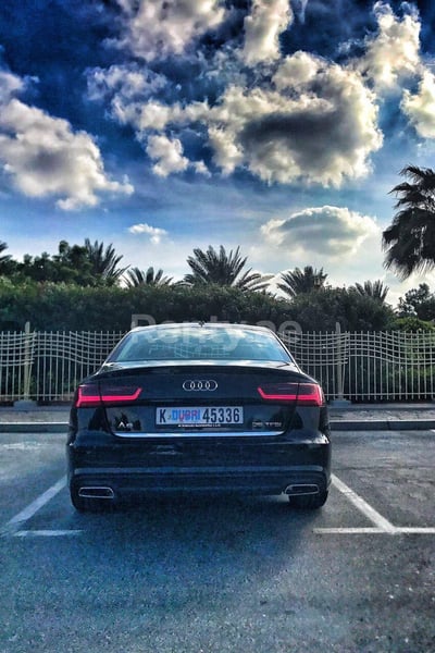 Black Audi A6 for rent in Sharjah 0