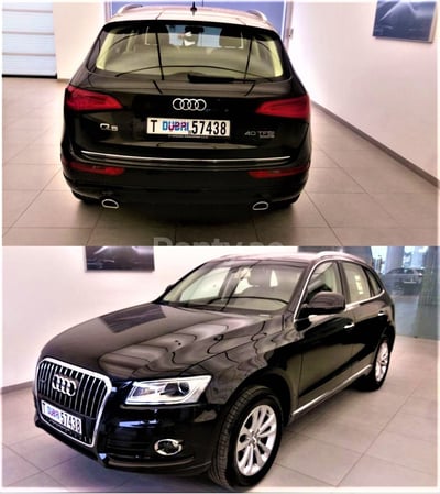 Noir Audi Q5 en location à Abu-Dhabi 1