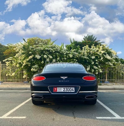 Black Bentley Continental GT for rent in Dubai 1