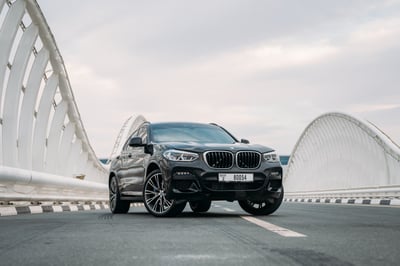 Black BMW X4 for rent in Sharjah 0