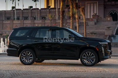 Negro Cadillac Escalade en alquiler en Abu-Dhabi 0